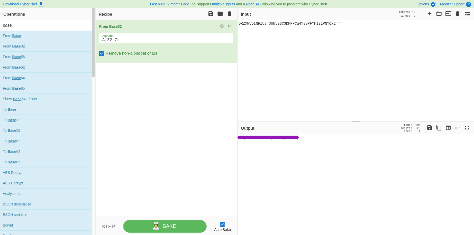 cryptography base 32 second challenge