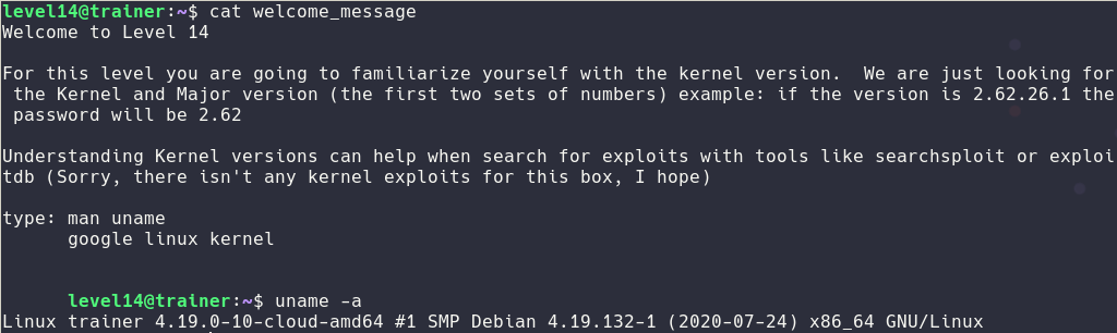 trainer fourteenth level