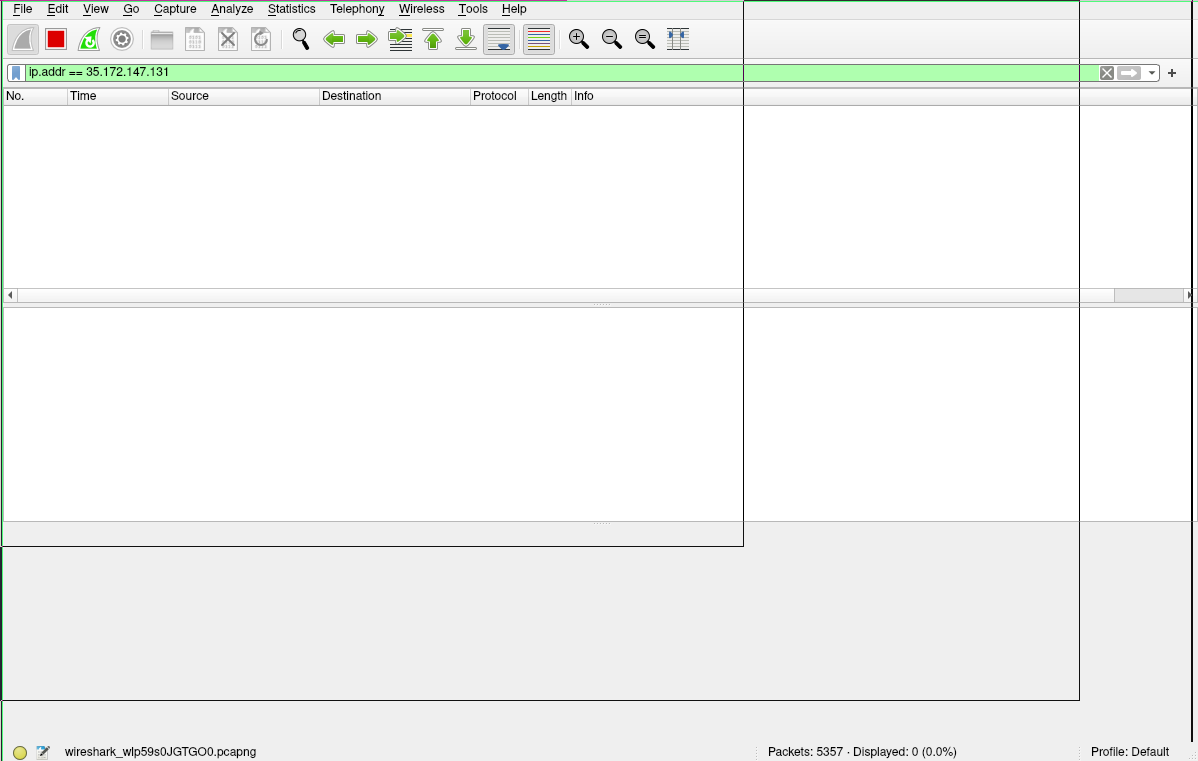 Covid Scammers Wireshark screenshot